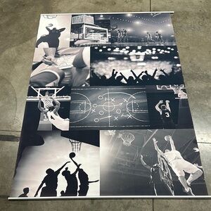 Pottery Barn Teen Black and White Basketball Wall Mural